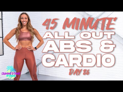 45 Minute ALL OUT ABS & CARDIO Workout | Summertime Fine 3.0 - Day 86