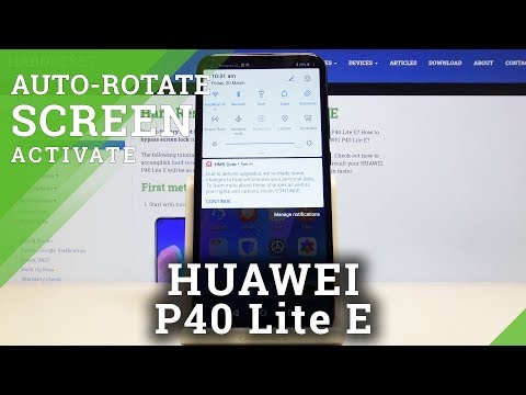 How to Enable Auto Rotate in Huawei P40 Lite E