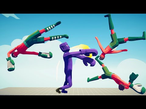 NEON BOXER vs 5x UNITS FIGHTING - Totally Accurate Battle Simulator TABS
