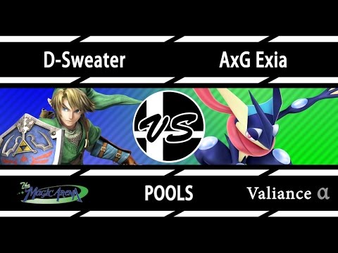 Valiance α- D Sweater (Link) vs AxG Exia (Greninja) - POOLS  - Smash 4 - Wii U