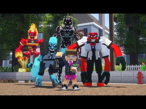 TODOS OS ALIENS DE CARNITRIX DO BEN 10.EXE NO MINECRAFT !! O FILME