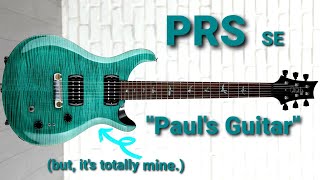 Video thumbnail for PRS, "Paul's Guitar" SE Model in "Aqua" finish. by Chris Tompkins
