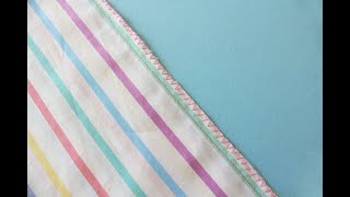 How to Zigzag Stitch to Clean Finish the Edge of Your Fabric