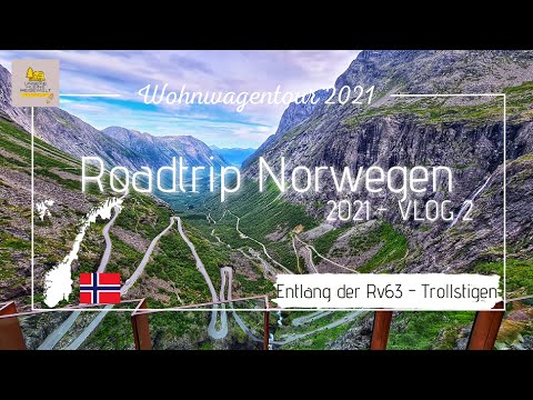 Mit Wohnwagen und Hund unterwegs in Norwegen - Roadtrip 2021 - VLOG#2 - Trollveggen + Trollstigen