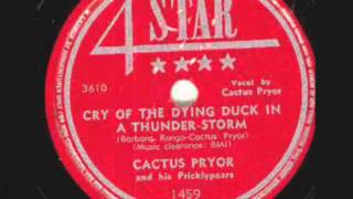 cry of the dying duck in a thunder-storm