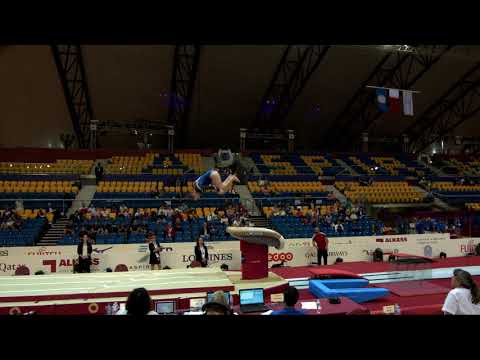 NYGAARD Thea Mille (NOR) - 2018 Artistic Worlds, Doha (QAT) - Qualifications Vault 1