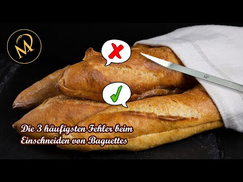 The 3 most common mistakes when cutting baguettes and breads