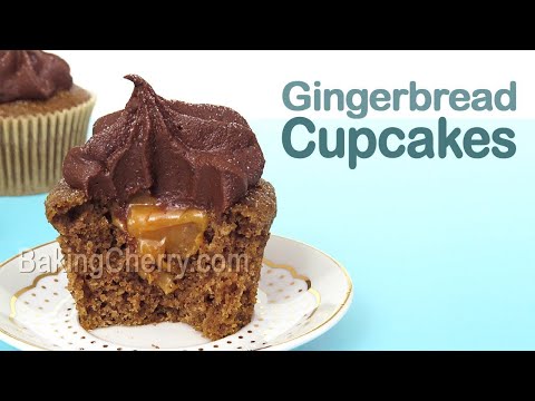 Gingerbread Cupcakes Recipe | Christmas Cupcakes...