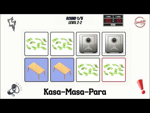 Say The Word On Beat | 2 kişilik Challenge🎵 | Seviye 2 | Kasa-Masa-Para | Ritim Oyunu (Türkçe)