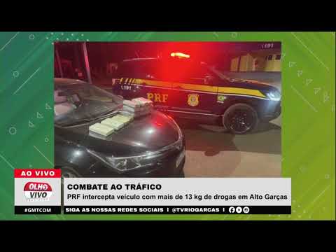 COMBATE AO TRÁFICO | PRF intercepta veículo com mais de 13 kg de drogas em Alto Garças/MT