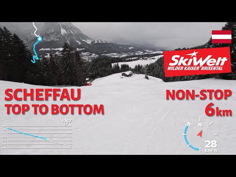 Skiing in SkiWelt, Austria - Scheffau Top to Bottom - 2024/25 Season Opening - 4K with GoPro Hero11