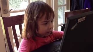 Lara watching Redeem by Alan G for the 7th time