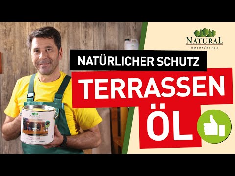 HOLZTERRASSE RICHTIG STREICHEN - TERRASSENÖL - Holzterrasse - UV-SCHUTZ - Natural Terrassenöl