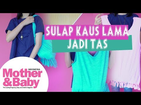 DIY Sulap Kaus Lama Jadi Tas 