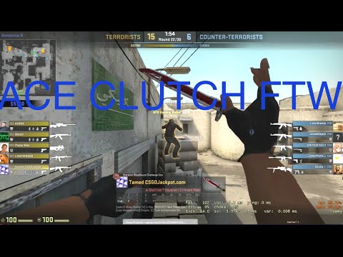 1v5 Ace clutch FTW!!!! (CSGO)