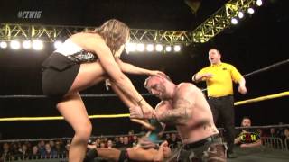 CZW: He Enjoyed It - Male Wrestler Destroys Female