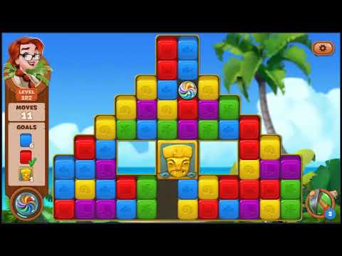 Lost Island Blast Adventure Level 182 - NO BOOSTERS 🏝️ | SKILLGAMING ✔️