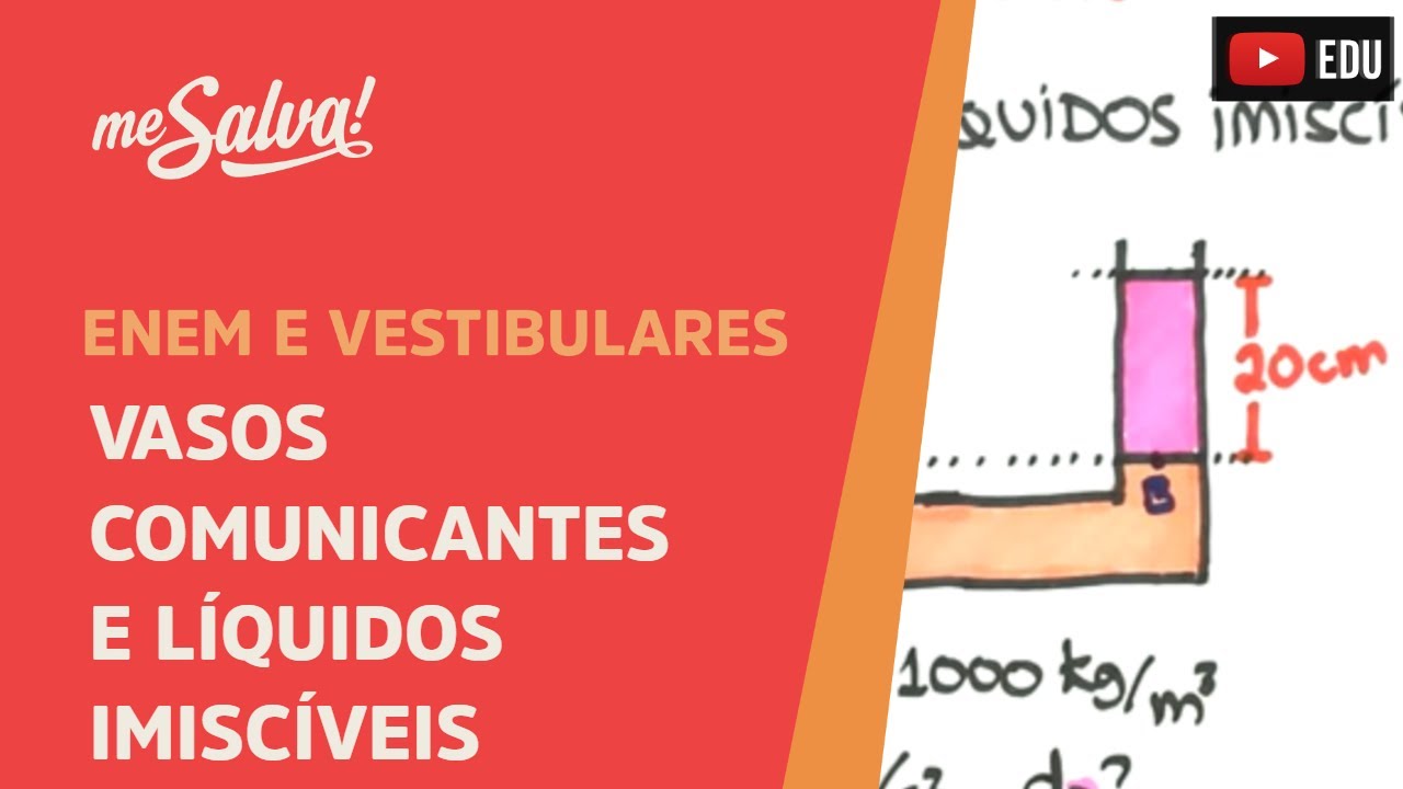 Me Salva! HID09 - Hidrostática - Vasos comunicantes e Liquidos Imiscíveis