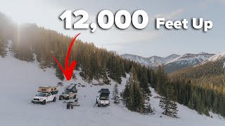 Camping at 12,000 Feet! Our Final Snowy Trip of the Season | Toyota Overland Adventure