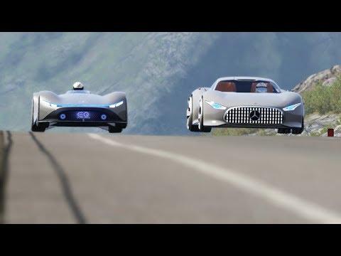 Mercedes-Benz Vision EQ Silver Arrow Concept vs Mercedes-Benz AMG Vision GT at Highlands