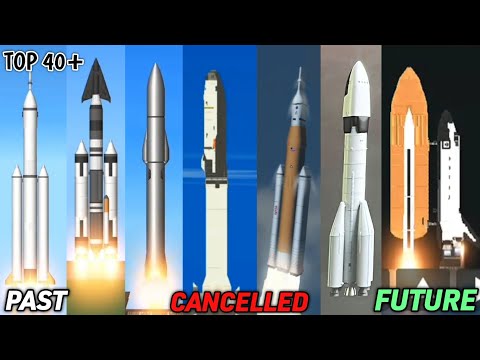 World all Top 40 Rockets Launches in Spaceflight Simulator