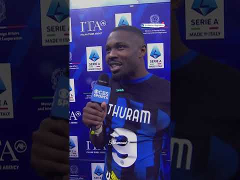 Marcus Thuram thanks Thierry Henry after winning the Scudetto ????