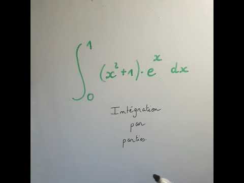 Effectuer une double intégration par parties - POST BAC