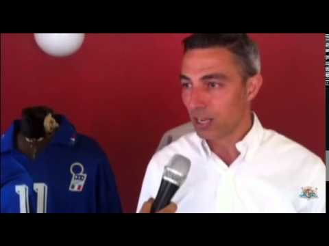 Daniele Cortis organizzatore della manifestazione "Le maglie del Prof" a Cagliari