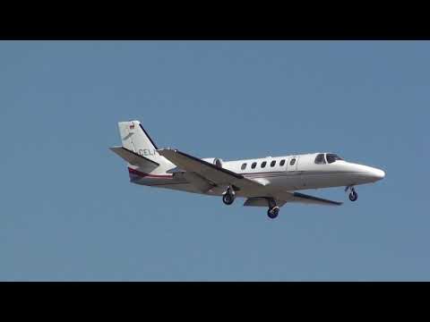 Private Cessna 550B Citation Bravo D-CELI Landing Malaga LEMG