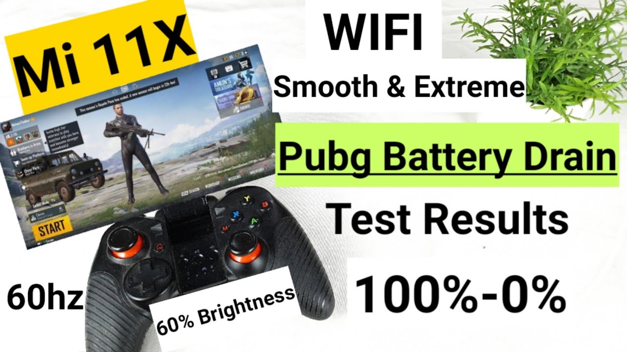 Mi 11x pubg battery drain smooth & extreme WiFi test results