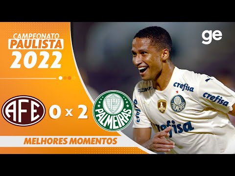 Gols e lances de Ferroviária-SP x Palmeiras