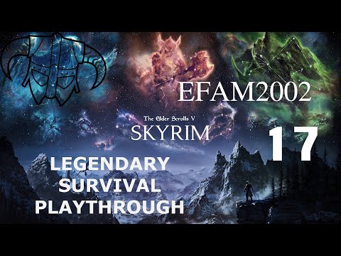 Skyrim Livestream!! Legendary Difficulty / Survival Mode Ep. 17: Companions Quests SUCK!! 1.5 HOURS!