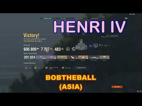 {Replay | 0.11.4} Tier 10 CA French Henri IV by BOBTHEBALL(ASIA) - A cruiser only for TRUE CHADS!