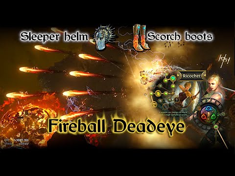 Scorching Chaining Fireballs Deadeye build guide - Path of Exile (3.13 Ritual)