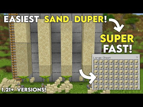 EASIEST SAND FARM Tutorial in Minecraft Bedrock 1.21! (MCPE/Xbox/Console/PC)