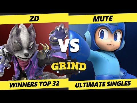 Smash Ultimate Tournament - ZD (Wolf) Vs. Mute (Mega Man) The Grind 105 Winners Top 32