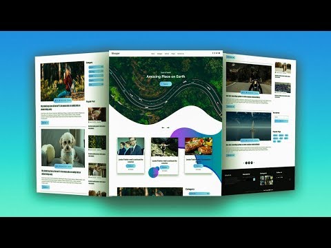 Complete Responsive Blooger Website Using HTML CSS