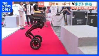 上にバナナを乗せたまま、階段のぼり＆ジャンプ！高速回転も…世界の最新AIロボットが東京に集結　2ミリのネジを“パワー”と“繊細さ”で…｜TBS NEWS DIG