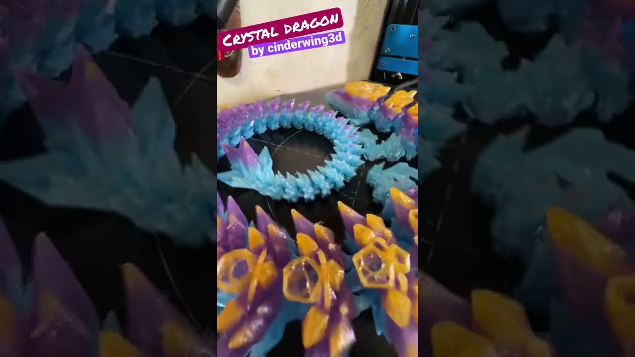 3D printed Crystal Dragon