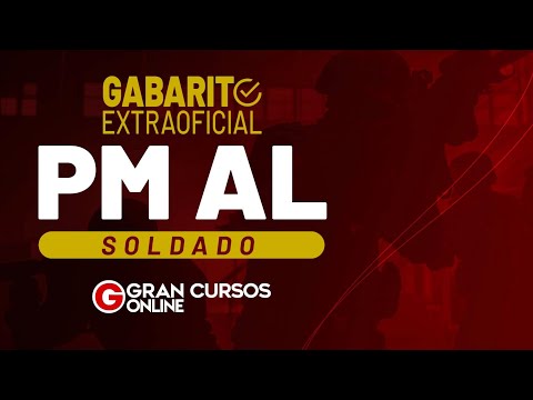 Gabarito Extraoficial PM AL - Soldado