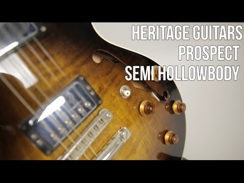 Marty Schwartz Guitars - Heritage Prospect - Semi Hollowbody Archtop Guitar - Gear Video