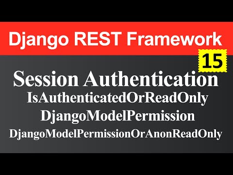 Session Authentication and Permission in Django REST Framework Hindi