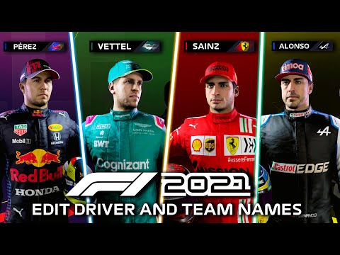 HOW TO CHANGE NAMES FOR F1 2021 MOD! | F1 Name Changer Guide
