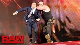 Braun Strowman returns to lay waste to Miz & The Miztourage: Raw, Oct 30, 2017