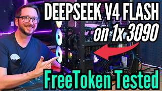 FreeToken Deepseek V4 Flash on a Single 3090 Local AI Testing