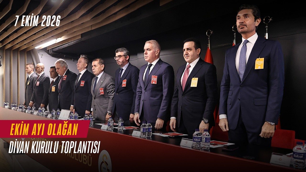 🔴 Galatasaray Spor Kulübü Divan Kurulu Ekim Ayı Olağan Toplantısı