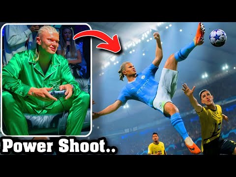 ERLING HAALAND CRAZY REACTION TO PLAYS AS HIMSELF IN EA SPORTS FC24 | FC 24 GAMEPLAY