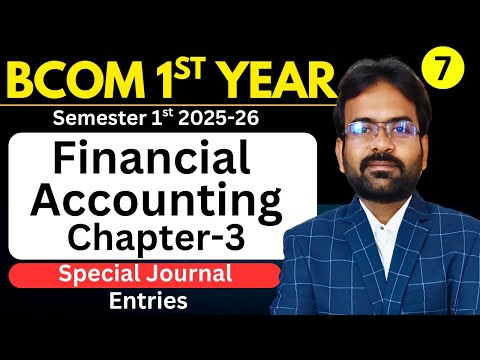 Financial Accounting Syllabus 2025 26 BCom 1st Year Semester 1st CWG for BCOM