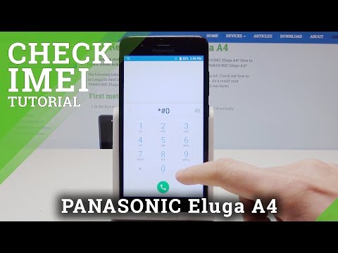 How to Check IMEI in PANASONIC Eluga A4 - IMEI & Serial Number Info