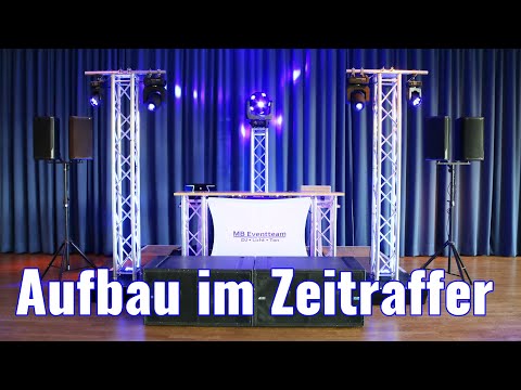 Setup for a graduation ball in 2023 at the Phoenix Contact Arena Lemgo